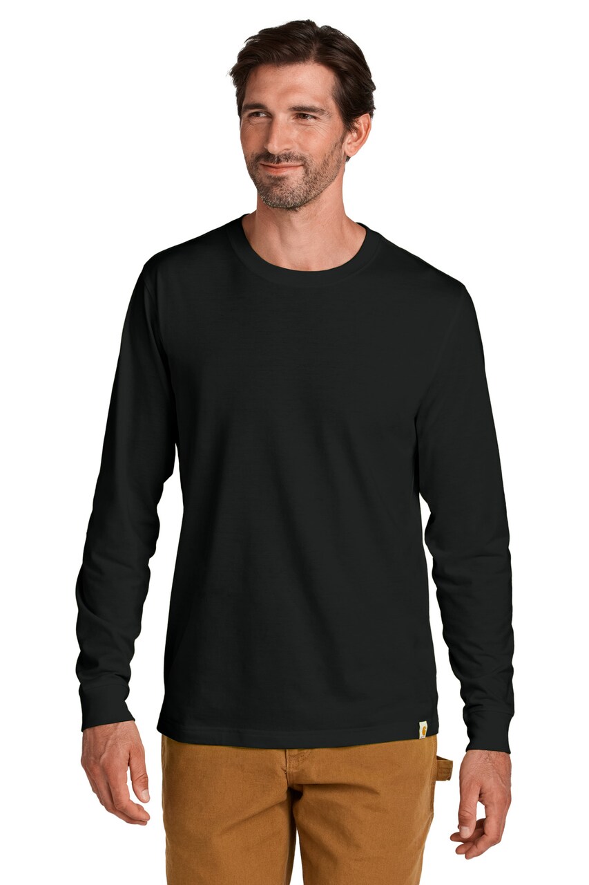 Carhartt® Long Sleeve T Shirt Lightweight Durable Cotton Polyester Work Tee